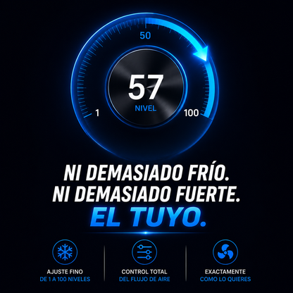 Ventilador Portátil Turbina con Enfriamiento